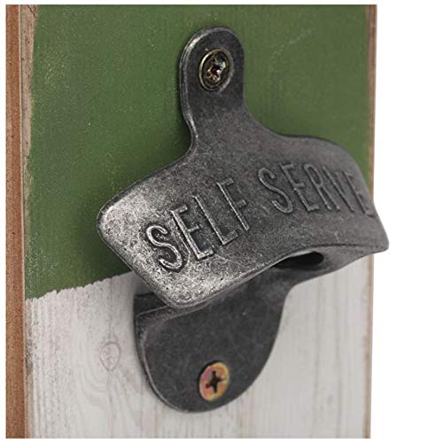 John Deere Wall Bottle Opener - Vintage John Deere Bottle Opener Made With Wood And Cast Metal - Nothing Runs Like A Deere