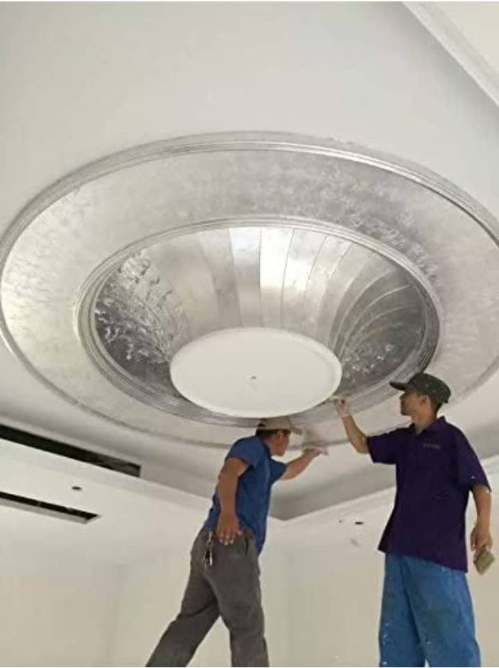 Gold Leaf 16x16 Metallic Foil Sheets for Gilding, Home Decoration, Art & Crafts, Painting Arts Crafts Nails and DIYS Silver (25)