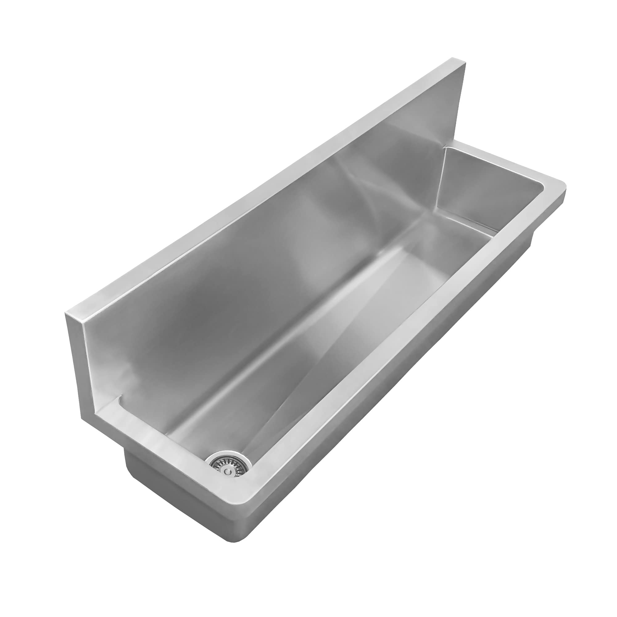 Whitehaus Collection Whncmb4413 Noah'S Collection Series Utility Sink, Brushed Stainless Steel