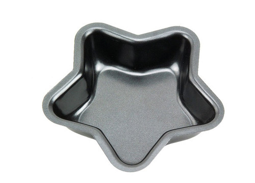 Mollensiuer 3 Pack Mini Nonstick Pie Pans Mould Makers Baking Tin For Tarts,Tartlets,Cupcakes,Pies,Cheesecakes,Bread (Star)