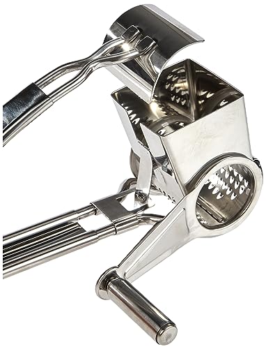 Kchenprofi Stainless Steel Single Drum Rotary Grater For Cheese, Chocolate And Nuts