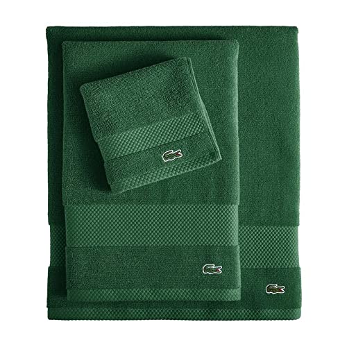 Lacoste Heritage Supima Cotton Bath Sheet, Croc Green, 35'' X 70''