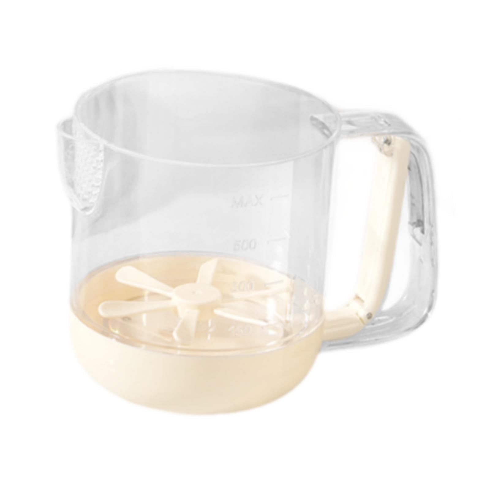 Trendynest Small Mixer Portable Semi Automatic Egg Whisk For Chocolate Eggs Cake Batter White