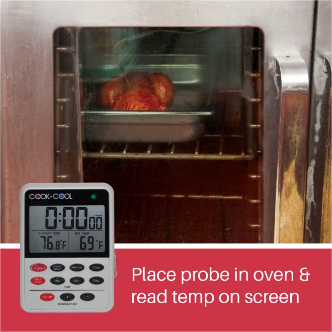 Cooper-Atkins Dtt361-01 Digital Meat Thermometer, Cooling Thermometer (Cook N Cool - Cooking And Cooling Temperature Monitor)