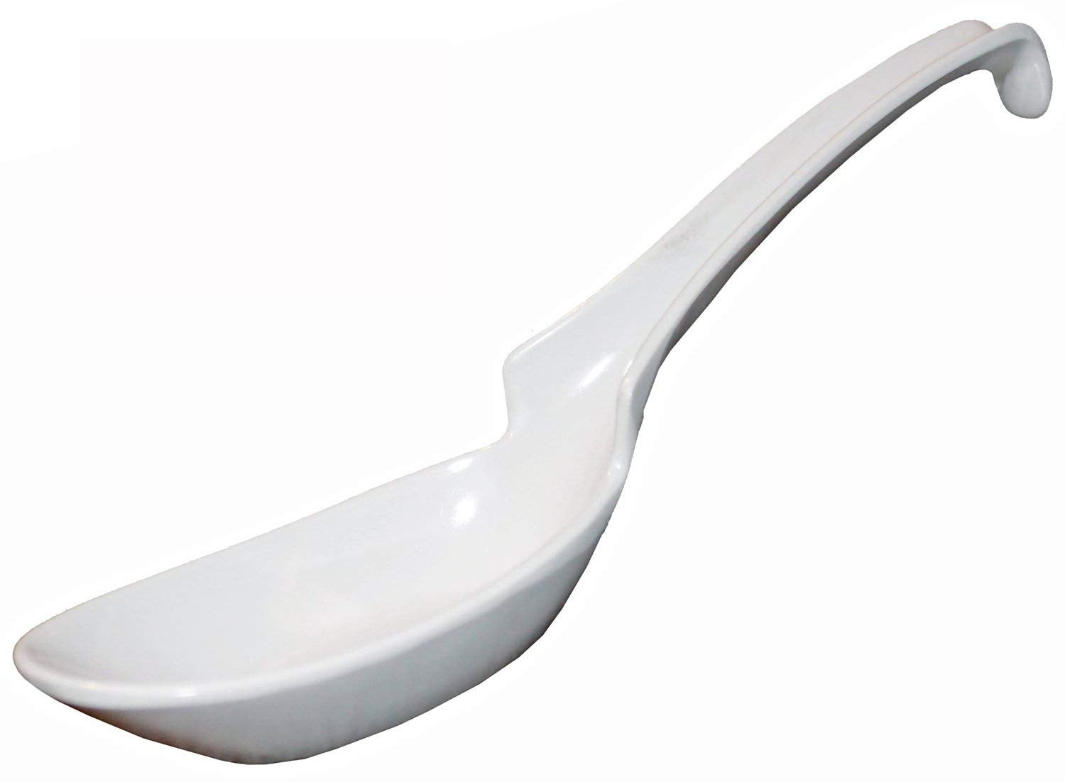 Japanbargain, Melamine Ladle Style Soup Spoons (White)
