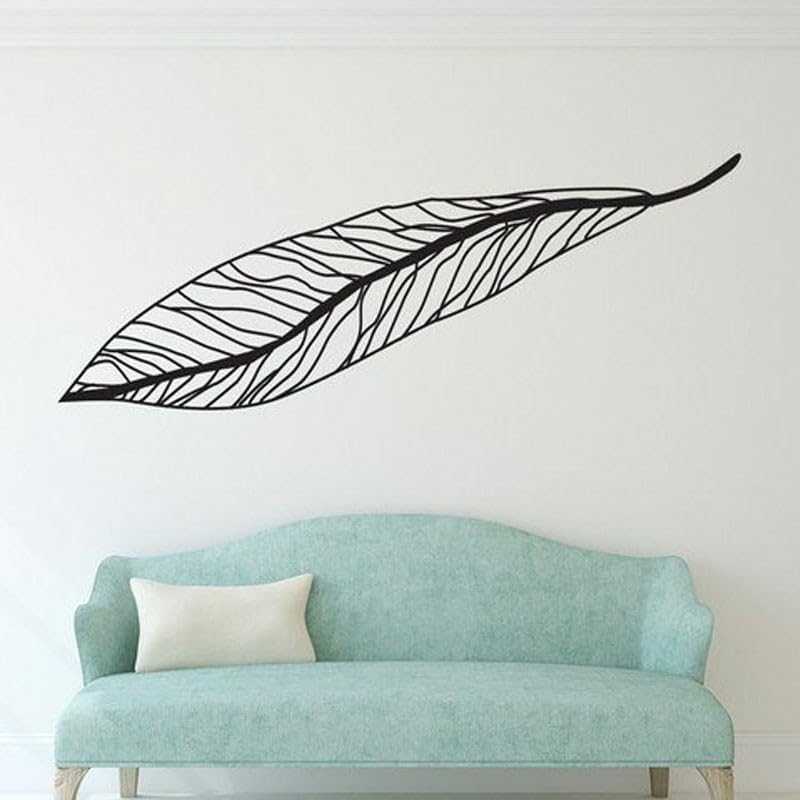 Gadgets Wrap Wall Decal Vinyl Sticker Leaf Fiber Grain Pattern Black For Office Home Wall Decoration
