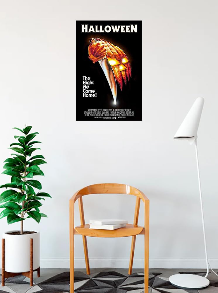 Buyartforless John Carpenters Halloween (1978) 36x24 Classic Horror Movie Art Print Poster The Night He Came Home!