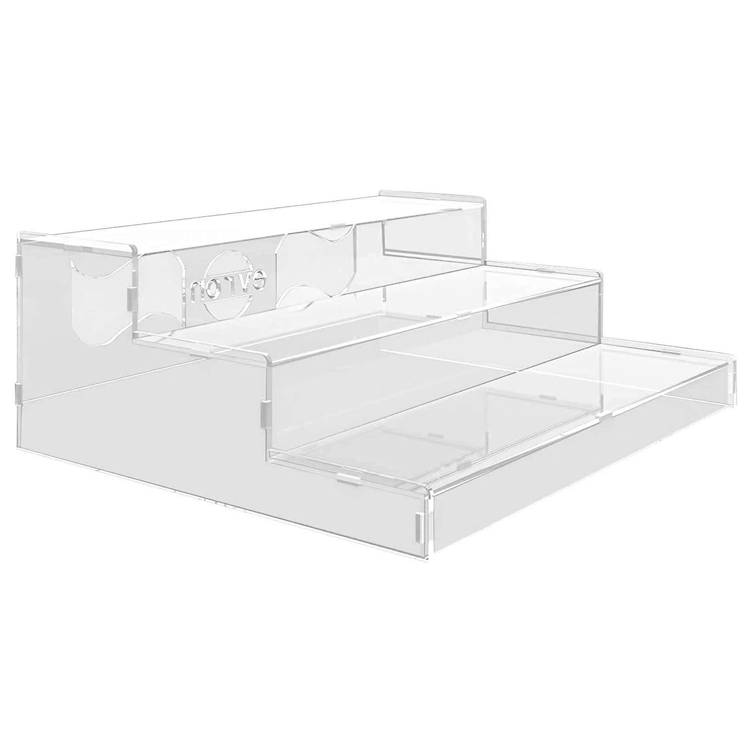 Evron Pantry Organization And Storage Clear Acrylic Spice Rack Organizer For Cabinet & Countertop (Assembly Required) 3 Tier Org