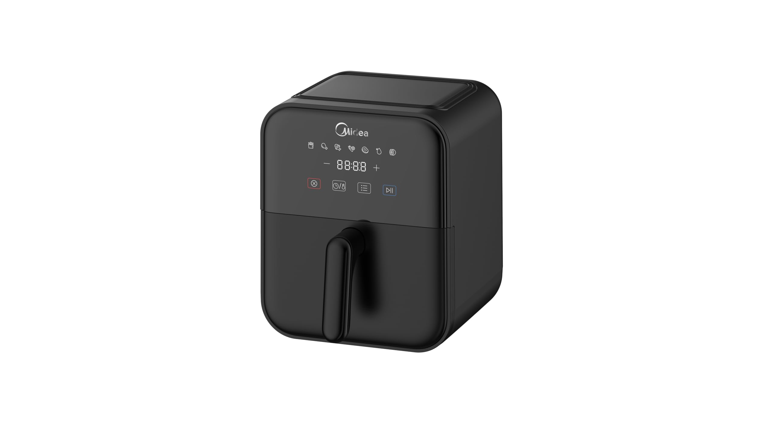 Midea Air Fryer Cn40E2, Uses Up To 90% Less Fat, 1600W, 4.2L, With Rapid Air Technology (Black), Large