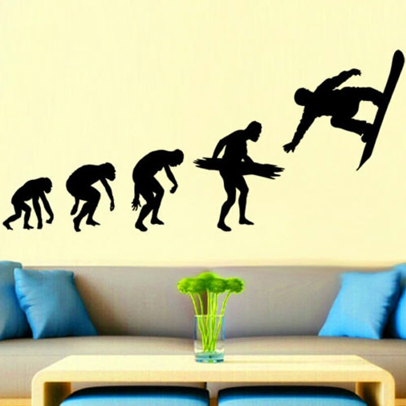 GADGETS WRAP Wall Decal Vinyl Sticker Sport Evolution Homo Sapiens for Office Home Wall Decoration