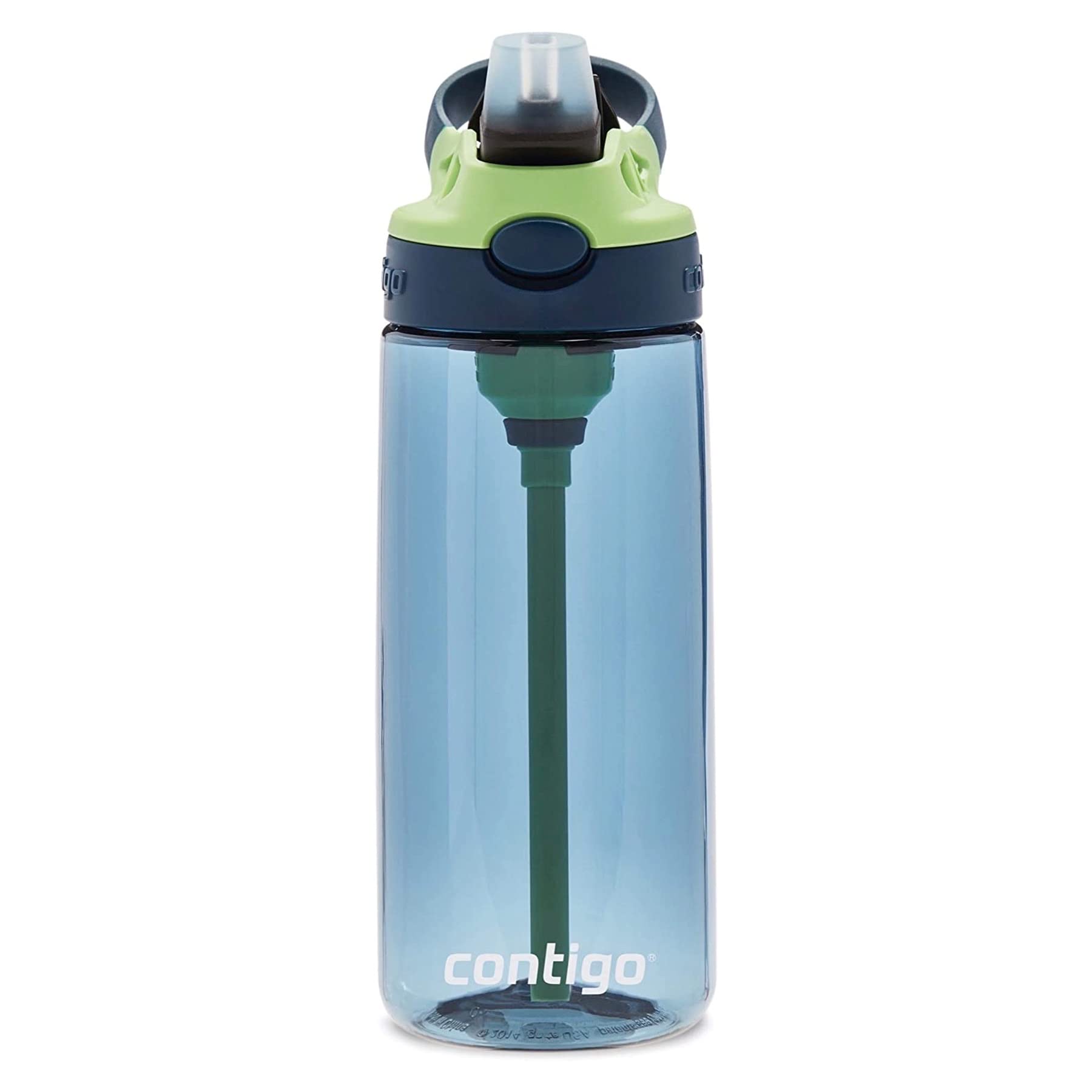 Contigo Kids Straw Water Bottle With Autospout Lid, 20Oz, Blueberry