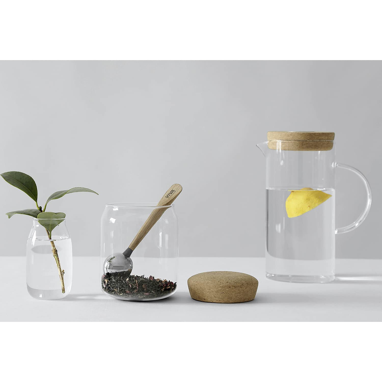 Viva Pure Tea And Coffee Scoop For Ground Coffee Or Loose Leaf Tea - 1 Tablespoon Measuring Spoon With Wood Handle
