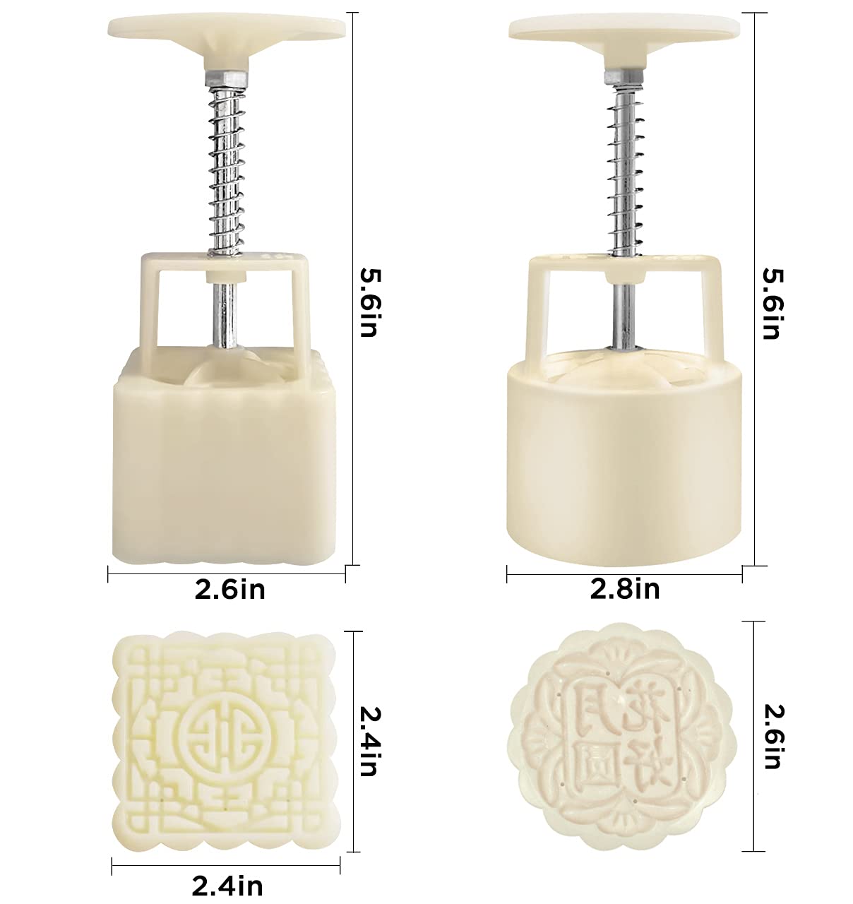 Aikefoo Chinese Traditional Mid-Autumn Mooncake Mold