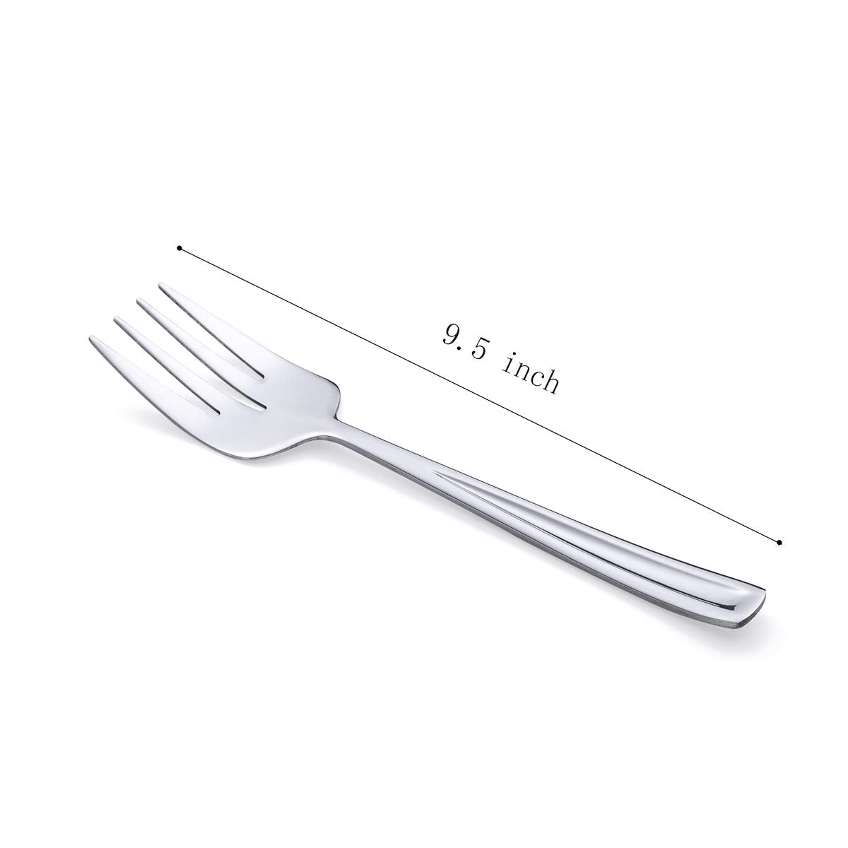 Gogeili Stainless Steel Large Serving Fork Set, 9.5-Inch Big Serving Fork For Party, Banquet, Buffet, Dishwasher Safe, Set Of 3