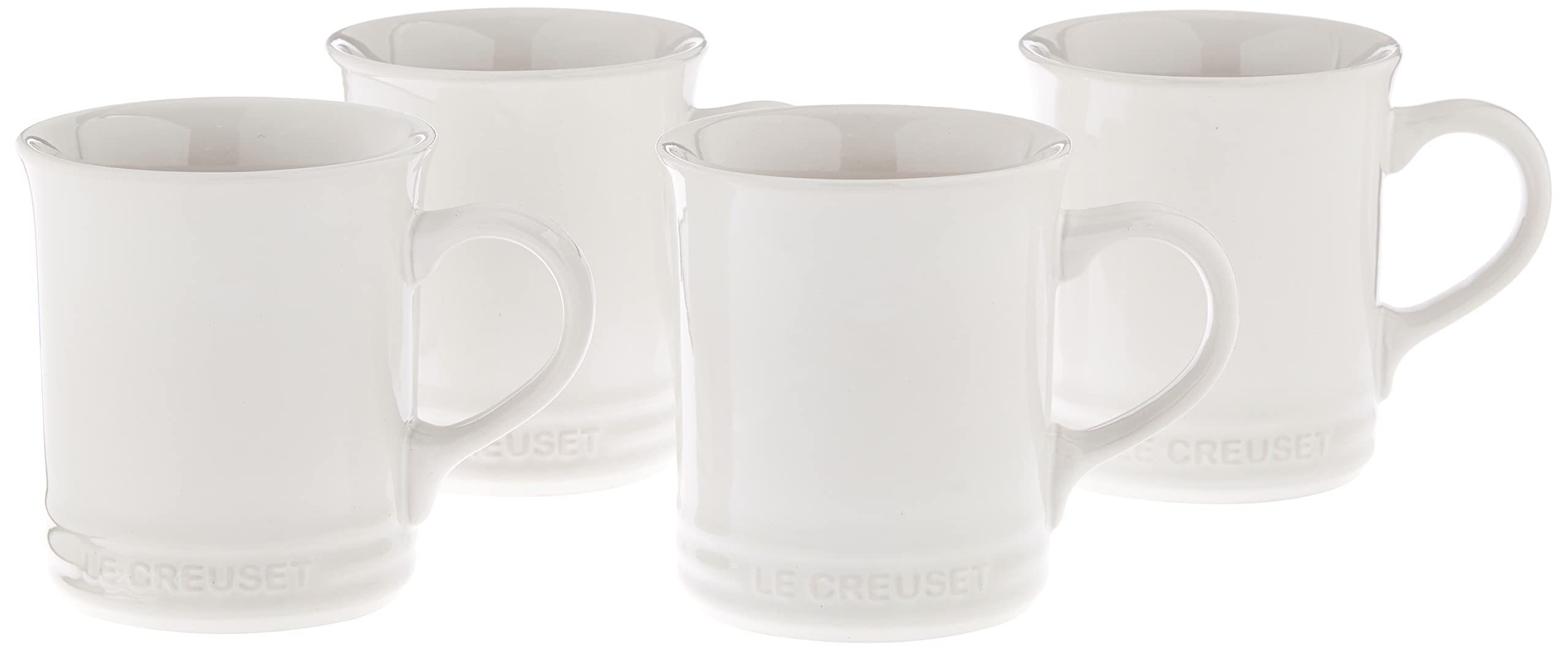 Le Creuset Stoneware Set Of 4 Mugs, 14 Oz. Each, White