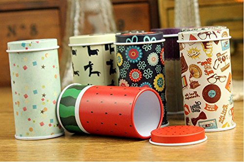 Gracesdawn Set Of 8 Home Kitchen Storage Containers Colorful Tins Round Tea Tins