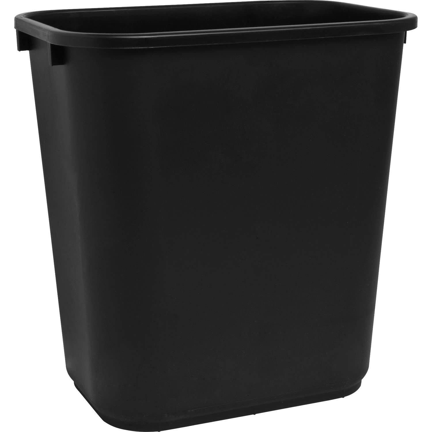 Sparco 02160 Rectangular Wastebasket, 28 Qrt, 14-1/2-Inch x10-1/2-Inch x15-Inch , BK