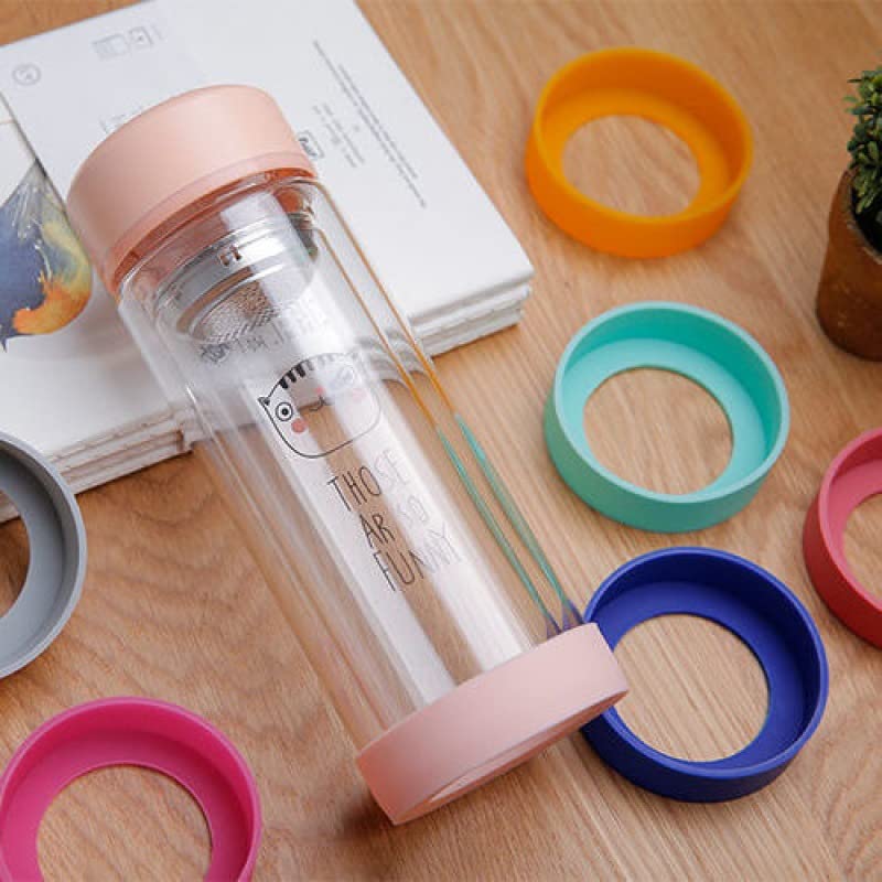 Miao Yuan 20Pcs 65Mm Protective Cup Mat Silicone Sleeve Heat-Resistant Water Bottle Holder Insulation Mat Non-Slip Cup Mug Coast