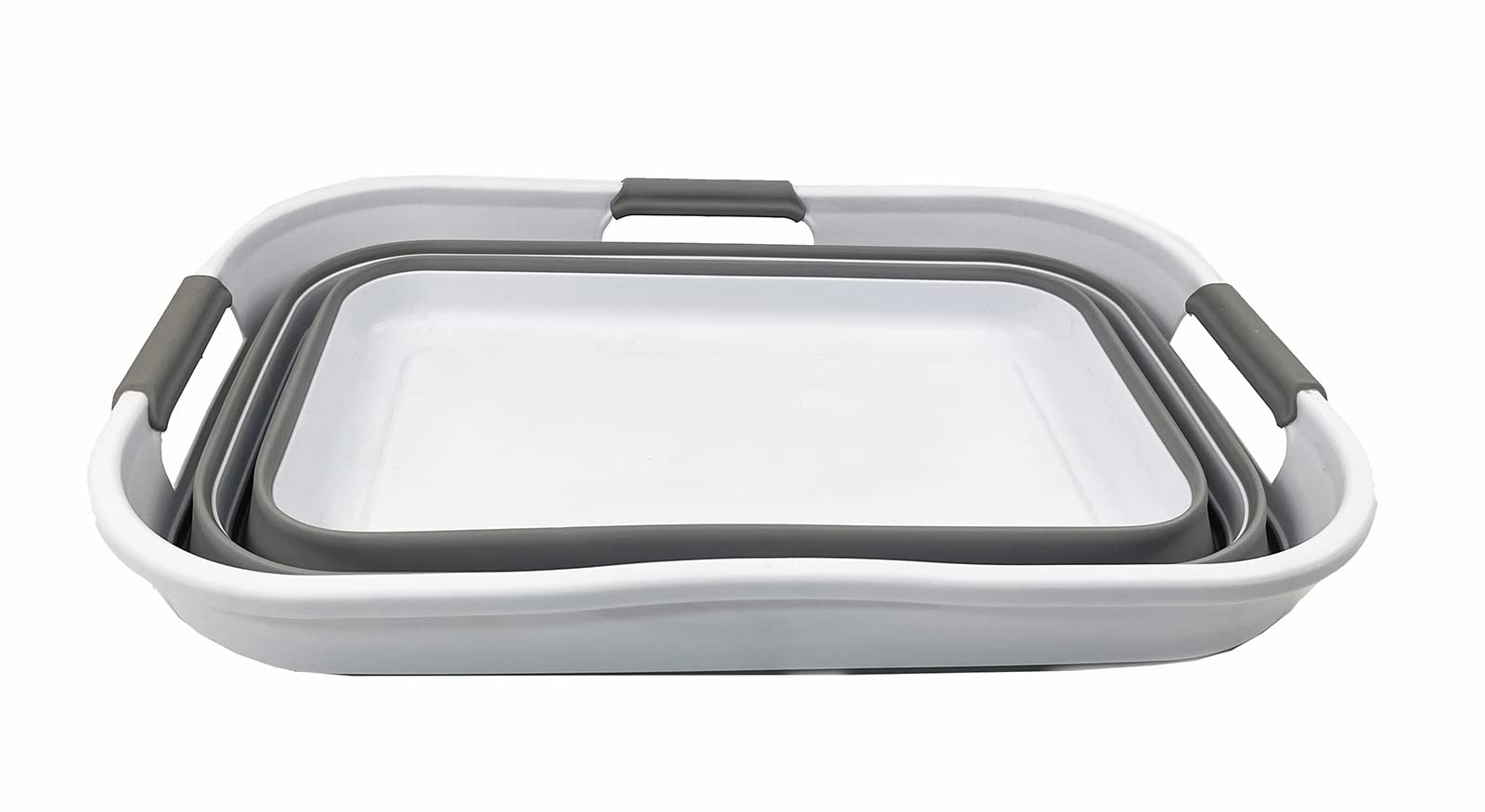 Sammart 21L (5.5 Galloons) Collapsible Plastic Storge Basket - Foldable Pop Up Storage Container/Organizer - Portable Washing Tu