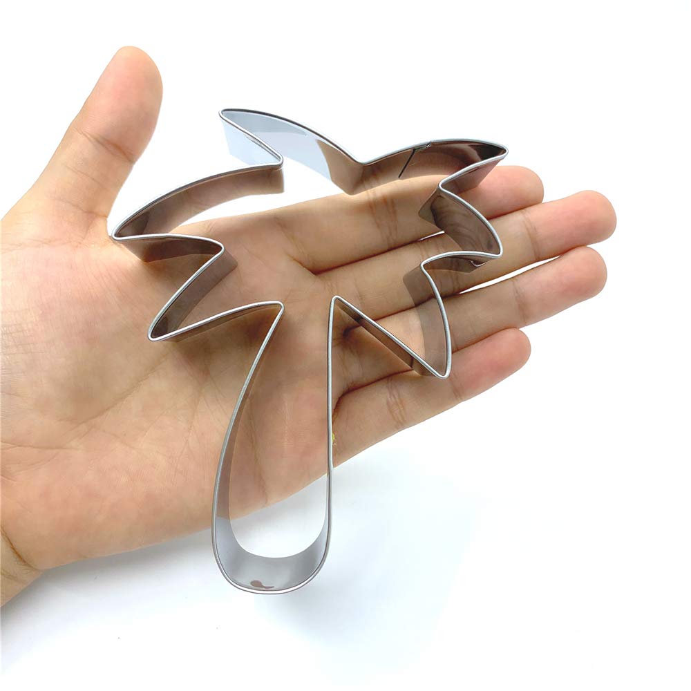 Liliao Palm Tree Cookie Cutter - 3.4 X 4.2 Inches - Stainless Steel