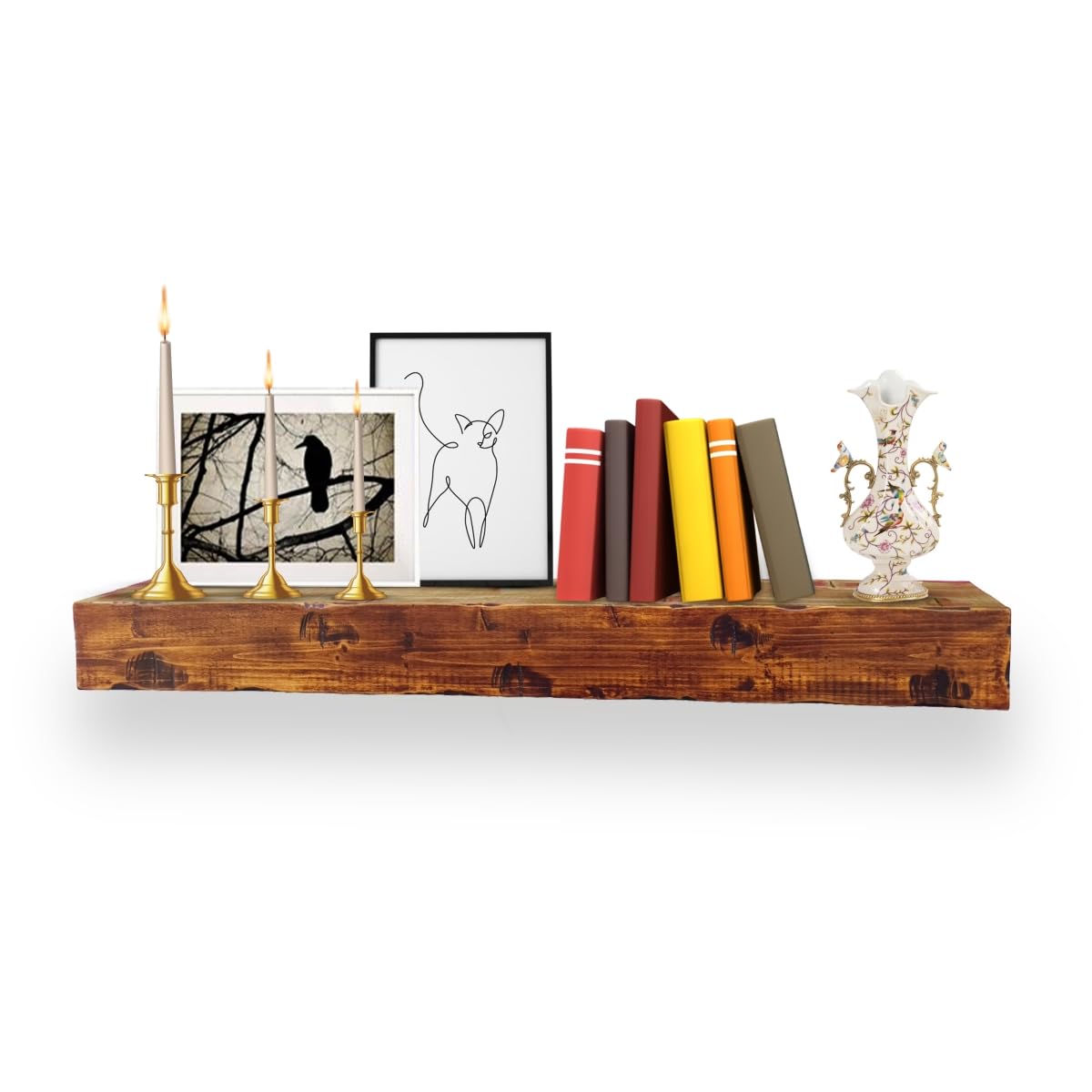 60 Rustic Fireplace Mantel Shelf