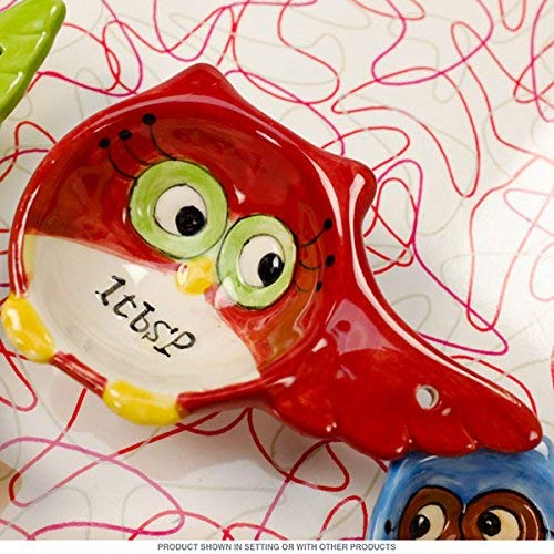 Cosmos Gifts 10910 Owl Measuring Spoon 4 Piece Set