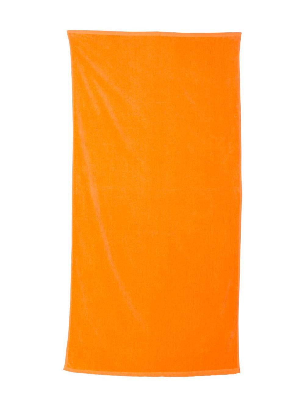 Carmel Towel Company Velour Beach Towel - Tangerine  One Size