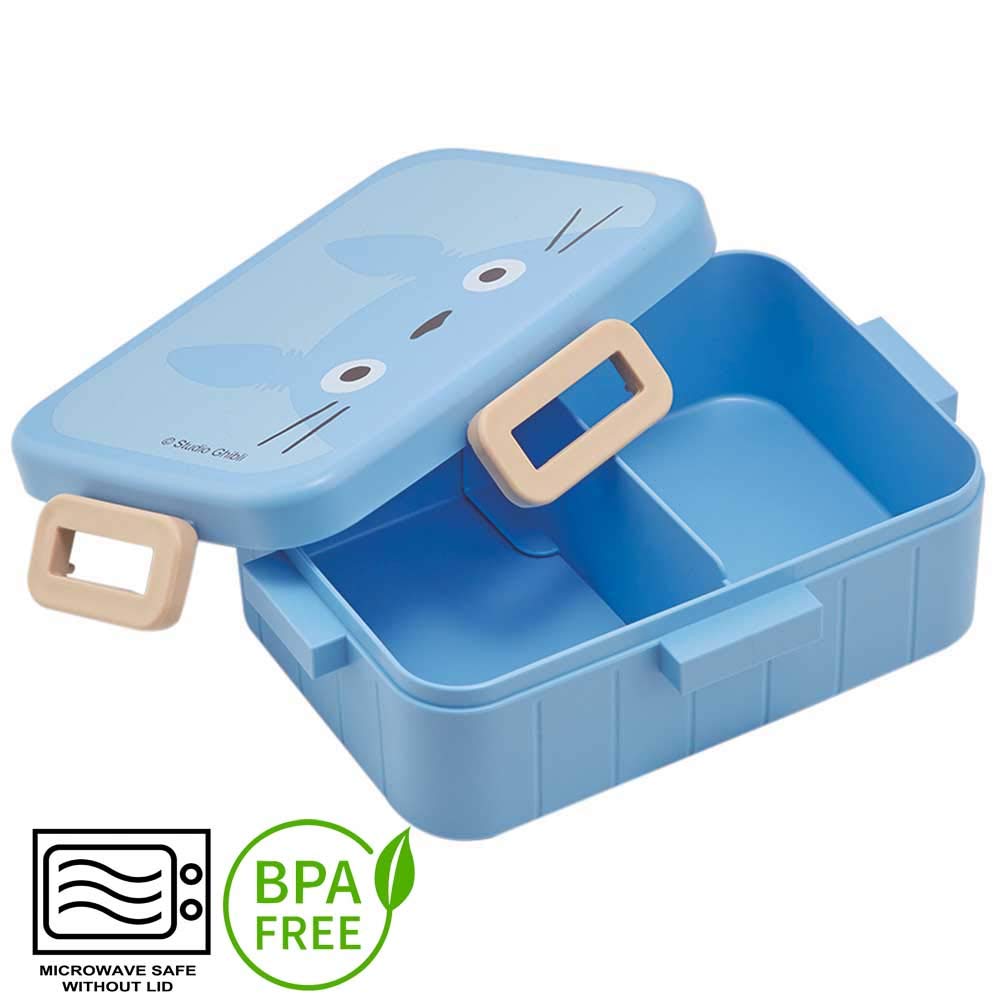 My Neighbor Totoro Bento Lunch Box - Cute Lunch Carrier With Secure 4-Point Locking Lid - Authentic Japanese Design - Durable, M