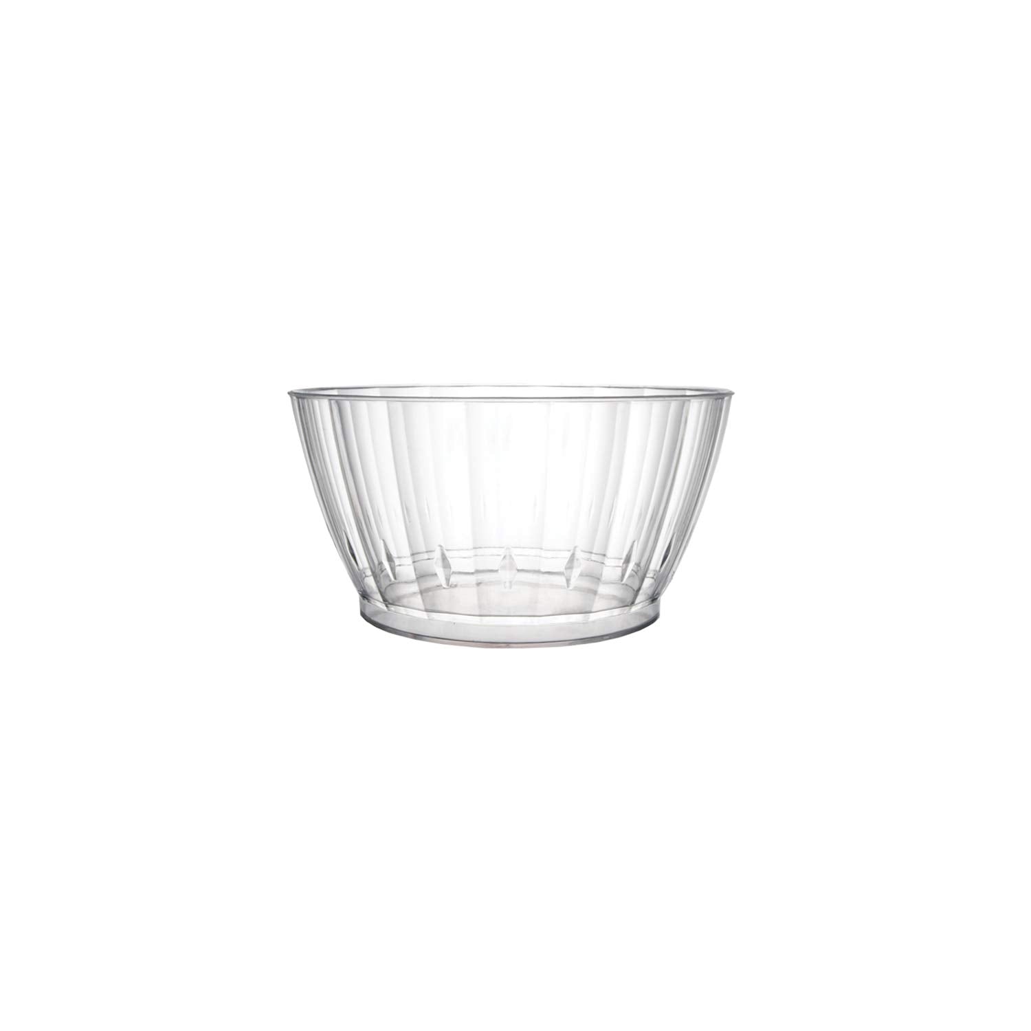 Party Essentials Deluxe/Elegance Quality Plastic 6-Ounce Fruit/Nut/Dessert Bowls, Clear, 20 Count