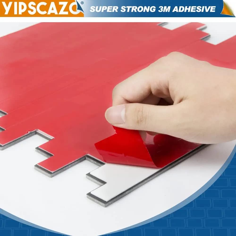 Yipscazo 1 - Sheet Peel and Stick Stone Metal Tile Backsplash, Stick on Tiles for Backsplash Kitchen, Bathroom, Laundry Room, Ca