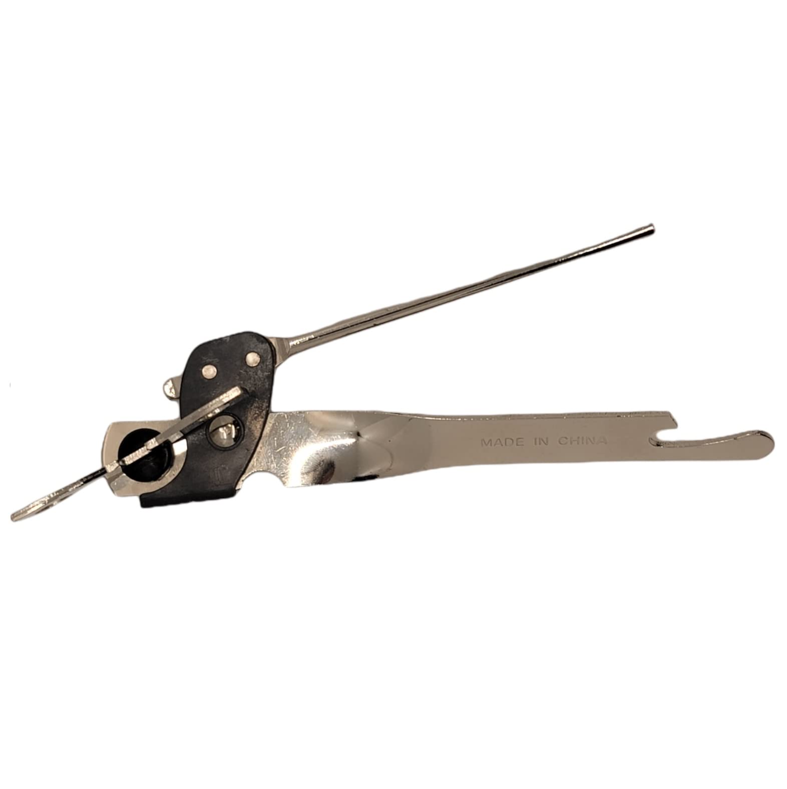 Handy Housewares Classic Compact Hand Held Metal Manual Can Opener With Built-In Bottle Top Remover (1)