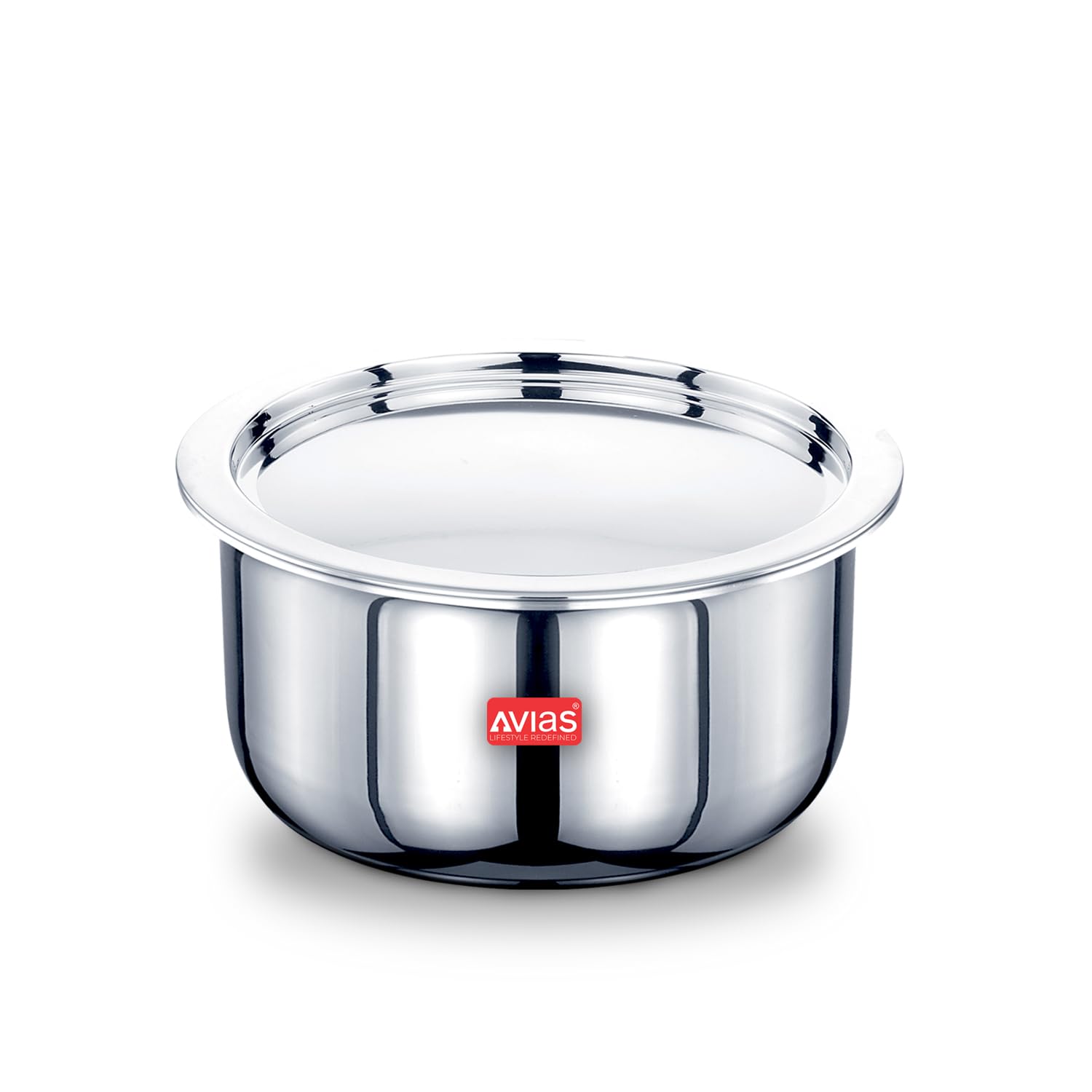Avias Riara Triply Tope With Lid | 5 Years Warranty | Stainless Steel Tope, Induction Base, Triply Patila, 3 Layered Stainless S