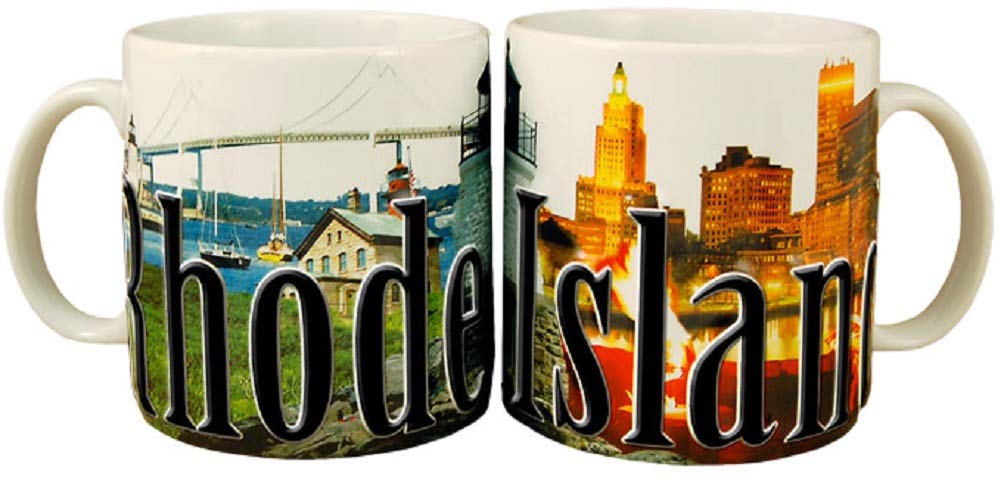 Americaware - State Of Rhode Island Souvenir Gift Ceramic Coffee Mug / Cup - 18Oz