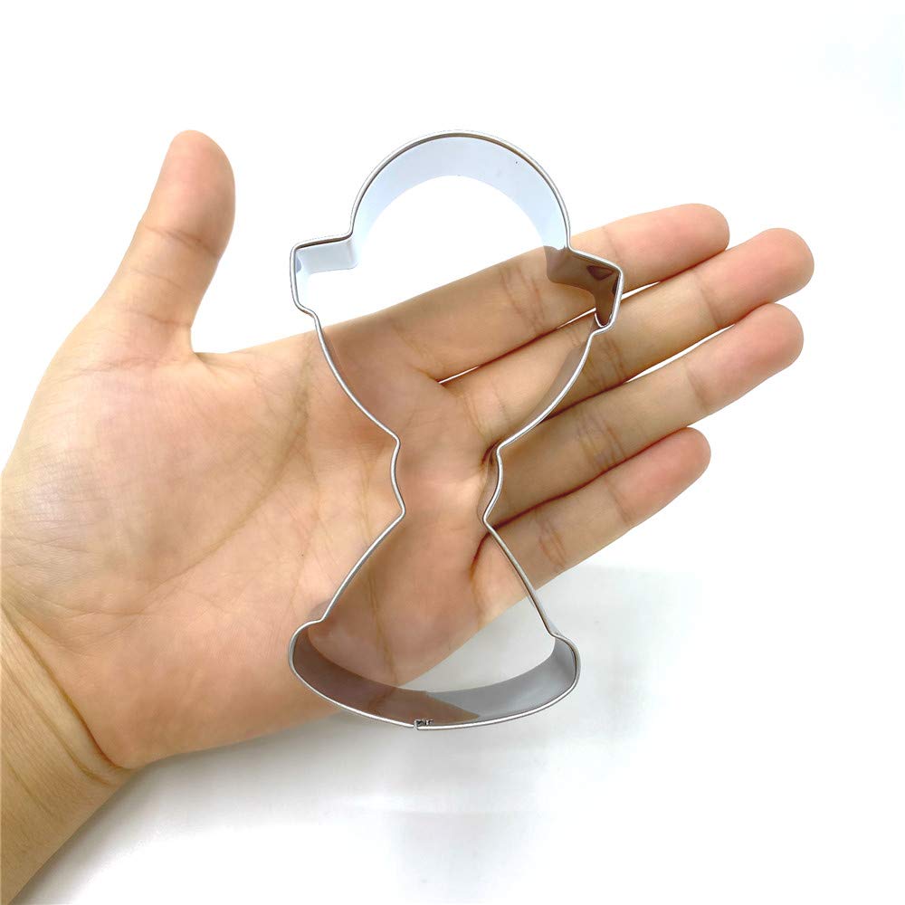 Liliao Chalice Cookie Cutter Holy Cup Christian Baptism Fondant Biscuit Cutter - 2.3 X 4.1 Inches - Stainless Steel