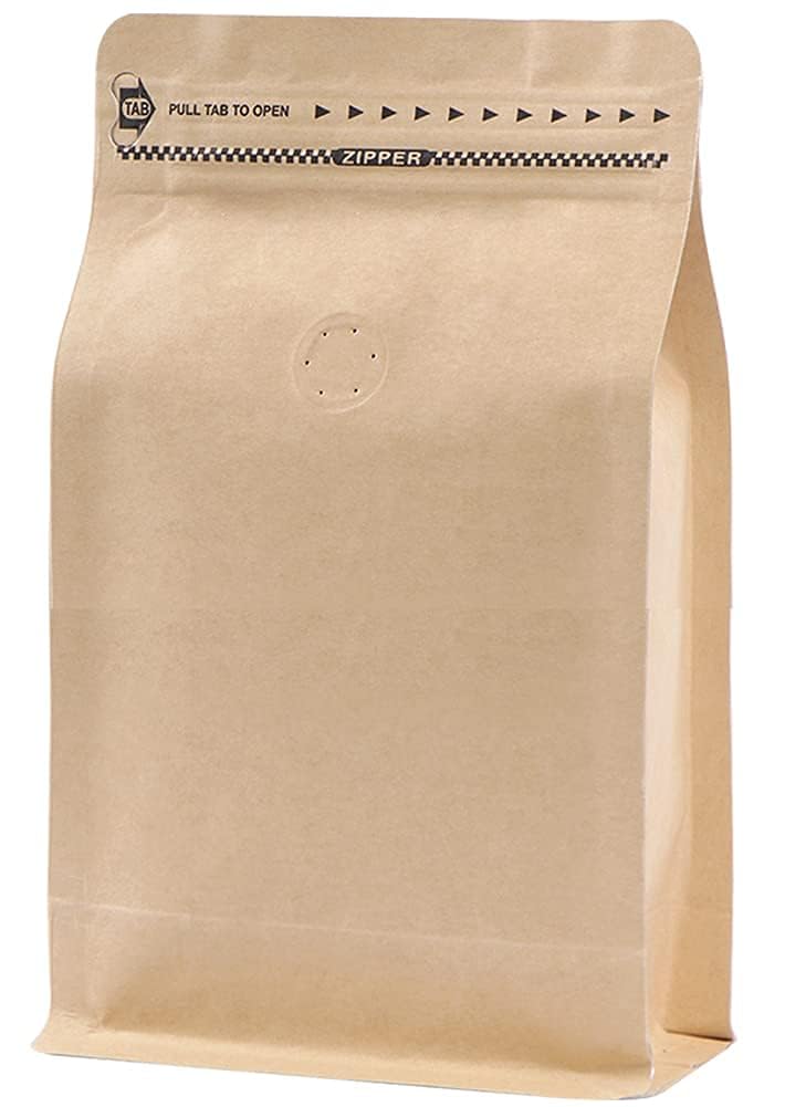 REMTAP Coffee Bags with Valve High Barrier Aluminumed Foil Flat Bottom Standing Coffee Beans Storage Bags,Reusable Heat Sealable