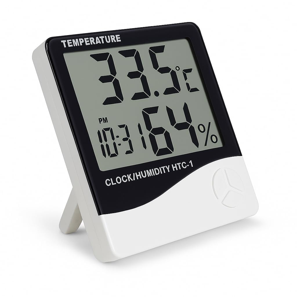 Rlybl Alarm Clock Digital That Show Temperature, Date And Loud Sound Alarm (Pen Holder)