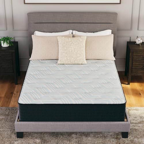 Signature Design By Ashley Twin Size Comfort Plus 10 Inch Hybrid Mattress With Lumbar Support Gel Memory Foam