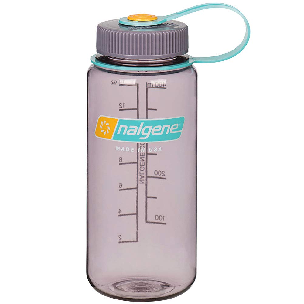 Nalgene Tritan Wide Mouth Bpa-Free Water Bottle, Aubergine, 16 Oz