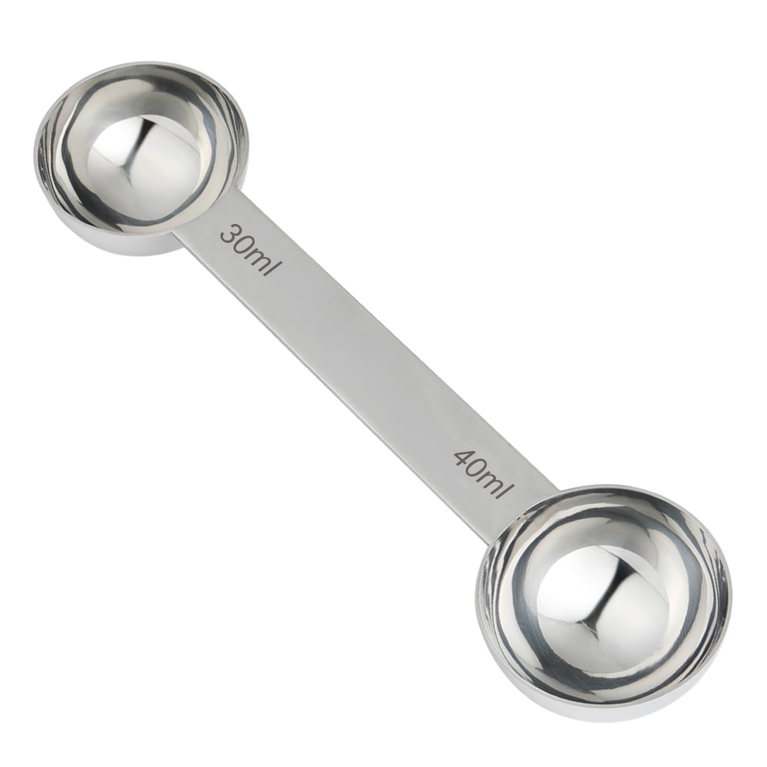 Udqyq Stainless Steel Measuring Spoons Coffee Scoop With 30Ml & 40Ml Measuring Tablespoon,Metal Dual Sided Long Handles Measurin