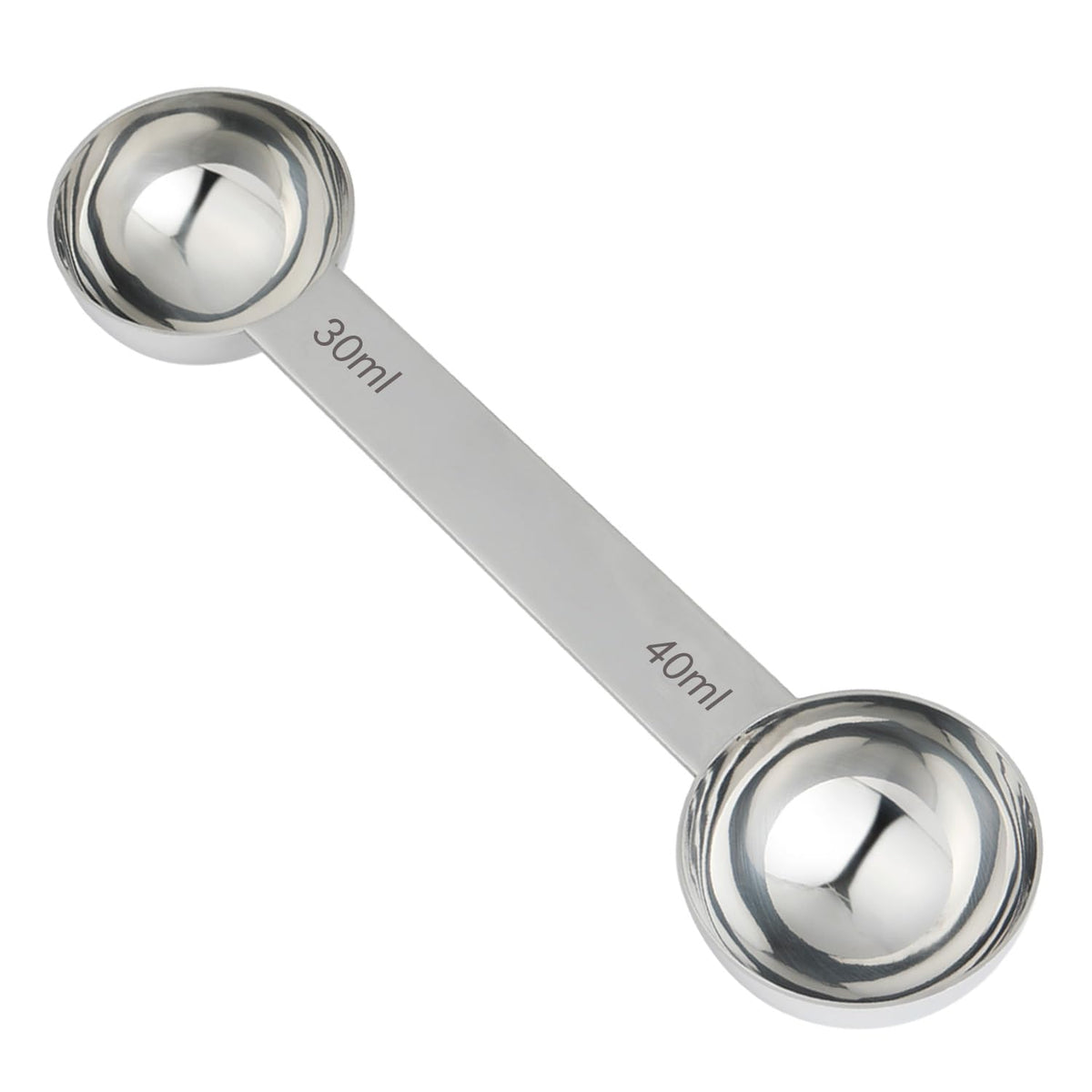 Udqyq Stainless Steel Measuring Spoons Coffee Scoop With 30Ml & 40Ml Measuring Tablespoon,Metal Dual Sided Long Handles Measurin