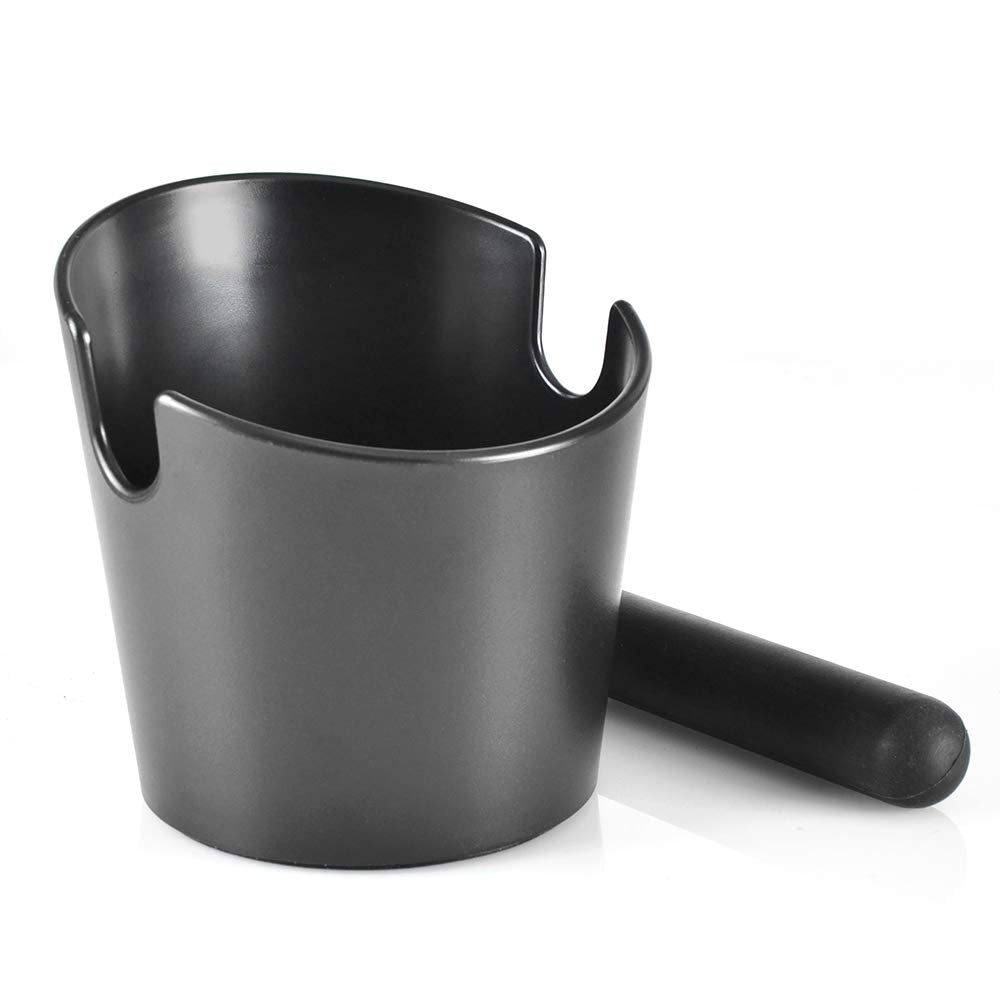 Cafemasy Espresso Coffee Knock Box - Small Knock Box For Barista Abs Coffee Grind Knock Box Espresso Coffee Grounds Puck Dump Bi