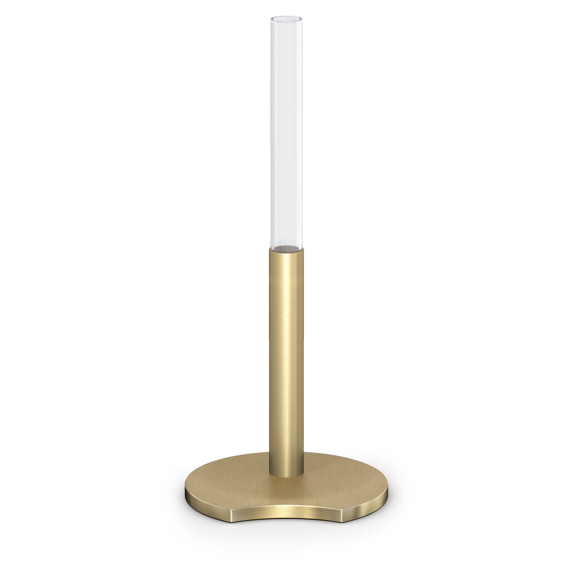 Swarovski Garden Tales Decorative Vase, Glass Vase with Gold Tone Finish Base, Small Vase for Single Flowers, Part of The Swarov