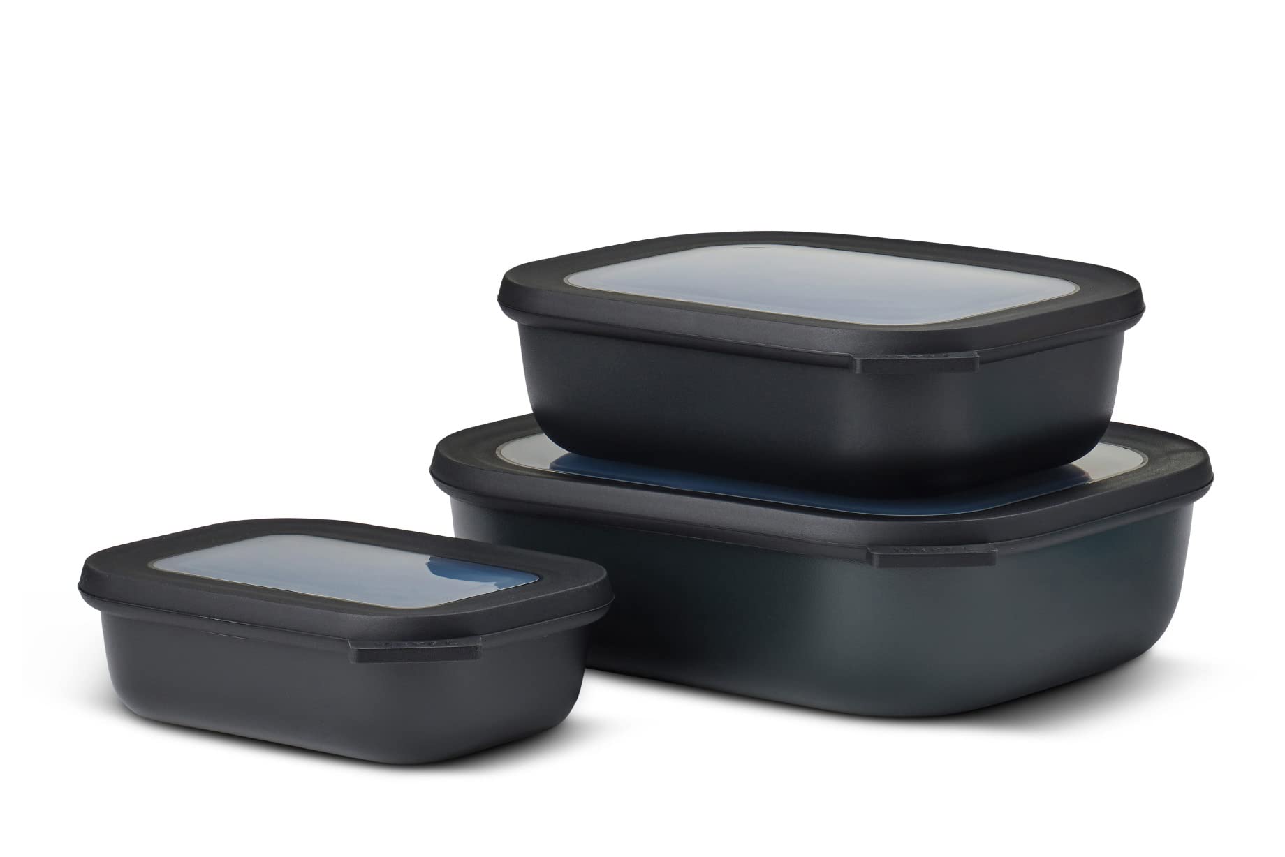 Mepal - Multi Bowl Cirqula 4-Piece Set - Food Storage Container With Lid - Suitable As Airtight Storage Box For Fridge & Freezer
