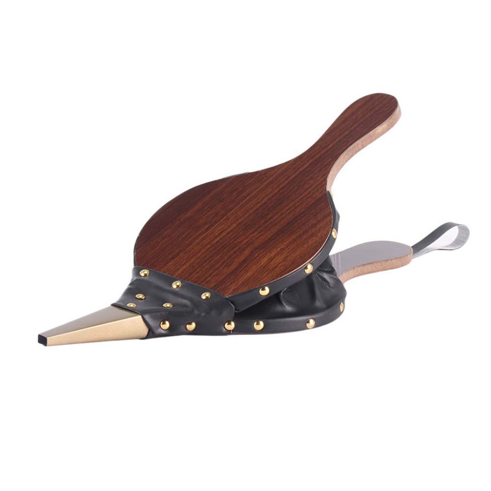 Fireplace Bellows Large 15.5    X 6.7    Indoor Brown Wood Air Blower For Barbecue, Camping Bbq Grill Chimney Outdoor With Hangi