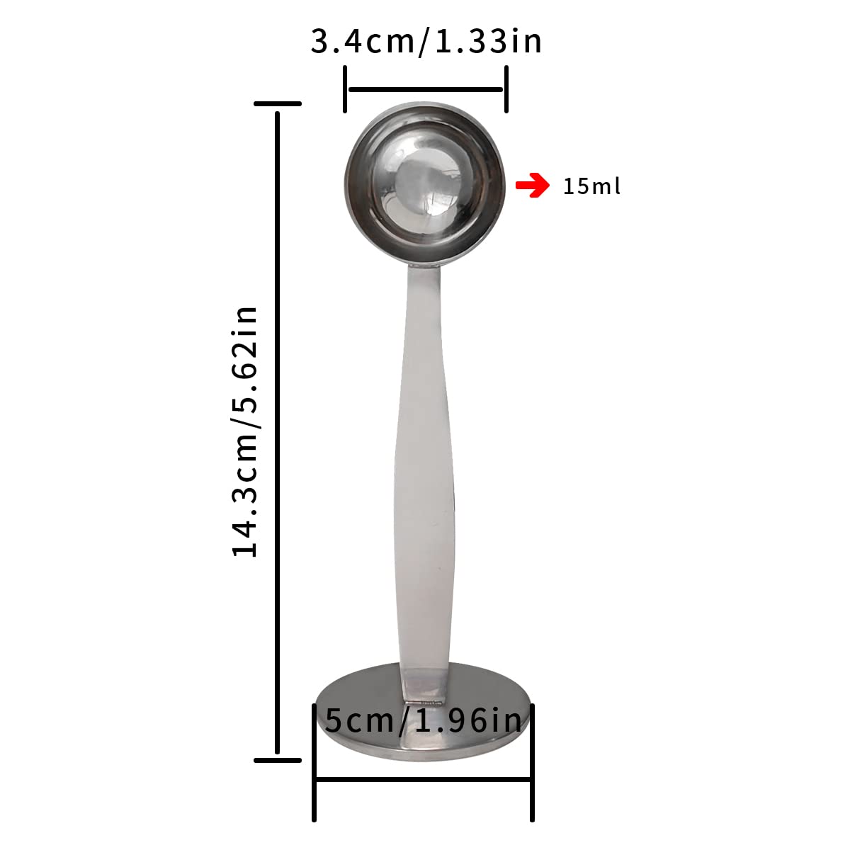 2-In-1 Coffee Scoops, 304 Stainless Steel Tablespoon Measure Spoon, With Pressed Bottom For Coffee Bean Press Coffee Grinding Pr