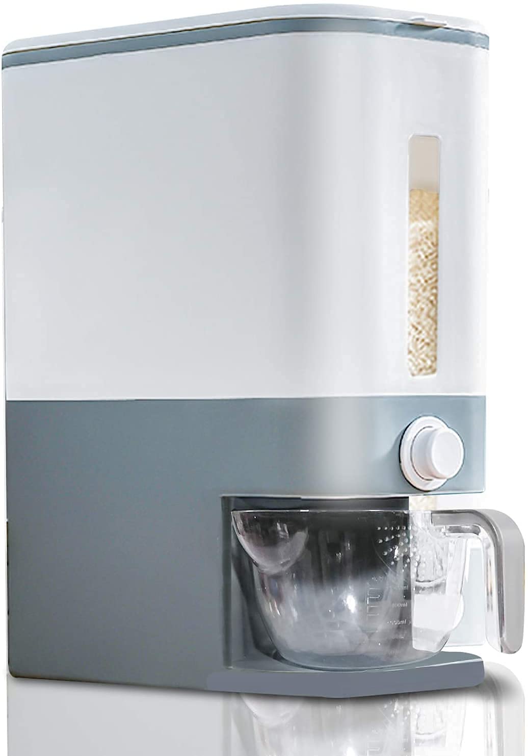 Verana 23 Lbs Large Food Dispenser, Rice Dispenser, Rice Container Storage With Lid Measuring Cylinder Moisture Proof Household 
