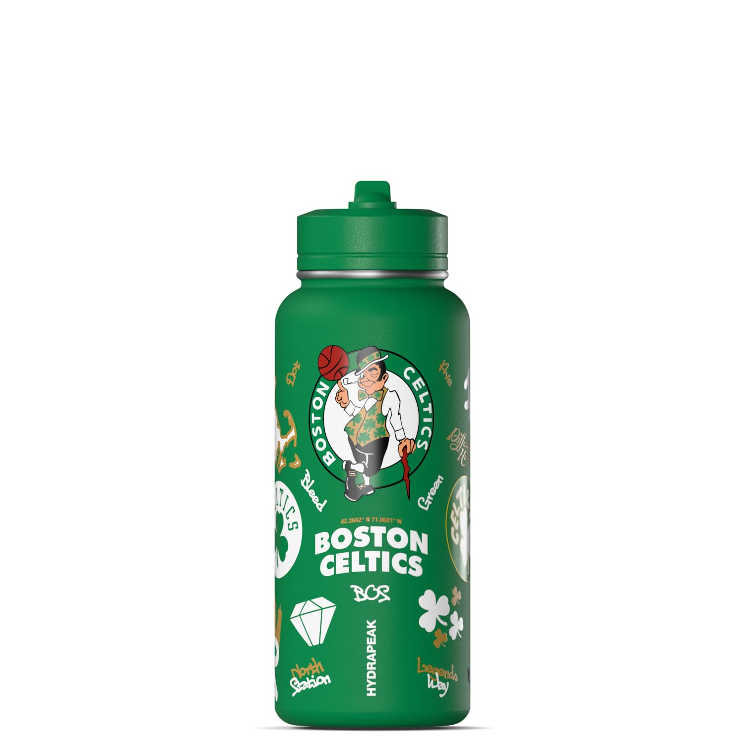 Hydrapeak x NBA Officially Licensed Phoenix Suns 32oz Active Water Bottle Chug Lid Stainless Steel Reusable Double Wall Celebrat