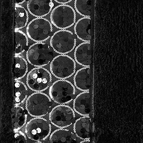Zahari Home Sinatra Bath Rug Contour Contemporary Decorative Beautiful Design Size 24'' X 21'', Black