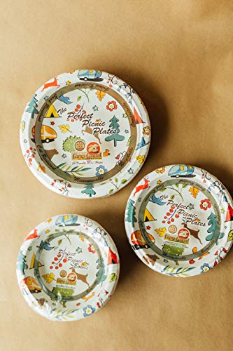 Camp Casual - Cc-007Wb Eco-Friendly 20 Oz Paper Bowls 24 Ct - Into The Woods
