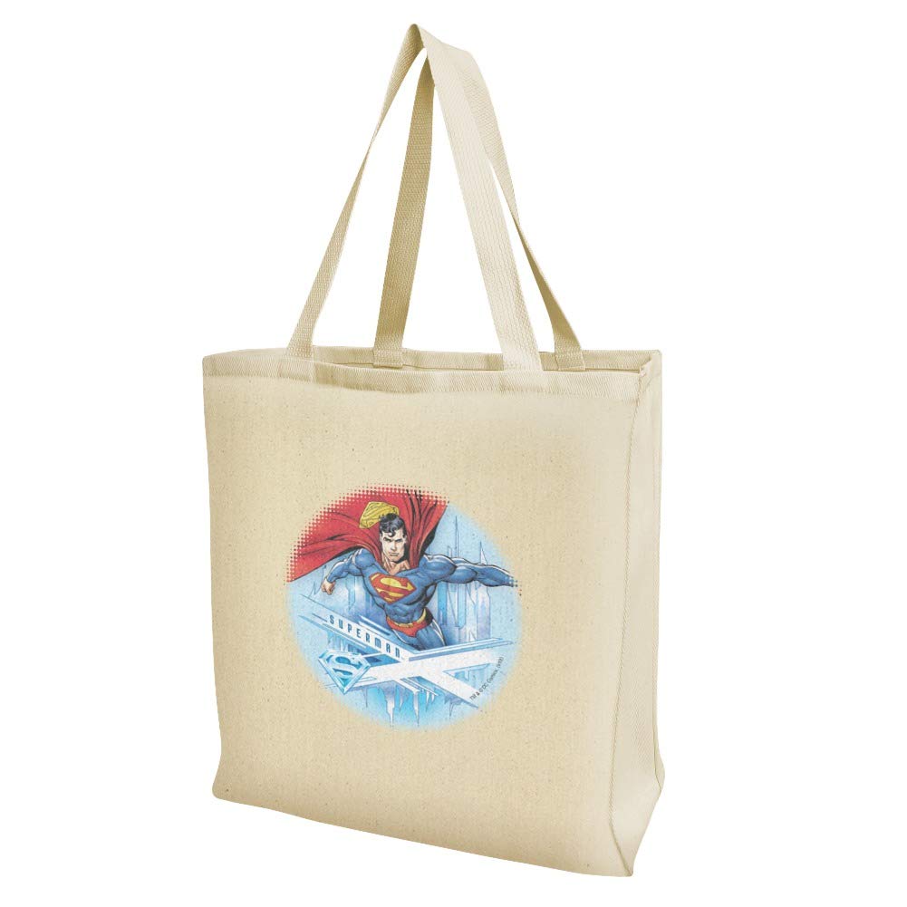 Graphics & More Superman Solitude Grocery Travel Reusable Tote Bag